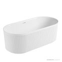 ADP Bronte 1500mm Acrylic Freestanding Bath, Matte White