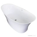 ADP Rise 1700mm Solid Surface Freestanding Bath, Gloss White