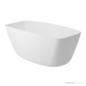 ADP Slumber 1565mm Solid Surface Freestanding Bath, Gloss White