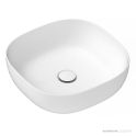 ADP Glam Square 400mm Ceramic Above Counter Basin, Gloss White