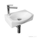 ADP Humphrey 405mm Ceramic Semi Recessed Wall Basin 1th, Gloss White