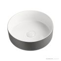 ADP Margot Duo Duo 360mm Ceramic Above Counter Basin, Grey/White