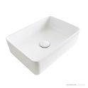 ADP Selma 405mm Ceramic Above Counter Basin, Matte White