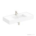 ADP Teorema 1010mm Ceramic Wall Mounted Basin, Centre Bowl Nth, Gloss White