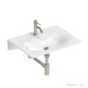 ADP Veil 600mm Ceramic Wall Mounted Basin Nth, Gloss White