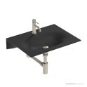 ADP Veil 600mm Ceramic Wall Mounted Basin 1th, Matte Black