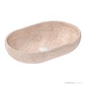 ADP Ollie 500mm Stone Above Counter Basin, Travertine