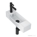 ADP Halo 450mm Solid Surface Handrinse Basin, Left Hand Tap Hole, Matte White