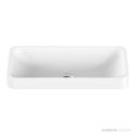 ADP Faith 495mm Solid Surface Semi Inset Basin, Matte White