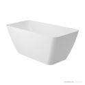 ADP Utopia 1580mm Solid Cast Marble Freestanding Bath, Gloss White