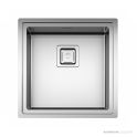 Artinox Frame 400 x 400 Single Bowl Kitchen Sink Incl. Cover & Strainer, Stainless Steel