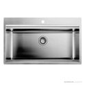 Artinox Layer Workstation Kitchen Sink W860, Taphole At Back, Stainless Steel