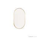 Bespoke Brass Edge Pill Mirror - Brushed Brass