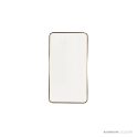 Bespoke Brass Edge Radius Corners Mirror - Brushed Brass