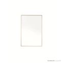 Bespoke Brass Edge Square Mirror 600 W x 900mm H - Brushed Brass