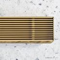 Bespoke Linear Heel Guard Floor Waste - Brushed Brass