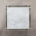 Bespoke 120mm Tile Insert Square Floor Waste with 80mm Outlet - Stainless Steel