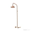Brooklyn Copper Co Island Wall Mounted Outdoor Shower, Solid Copper