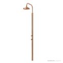 Brooklyn Copper Co Lennox Freestanding Outdoor Shower, Solid Copper or Brass