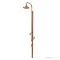 Brooklyn Copper Co Belongil Freestanding Outdoor Shower, Solid Copper