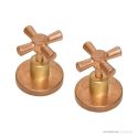 Brooklyn Copper Co Cross Wall Tap, Solid Copper