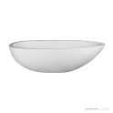 Dado Quartz Elaine 1935mm Stone Freestanding Bath, Satin White