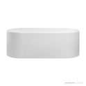 Dado Quartz Adelaide 1800mm Bath, Satin White