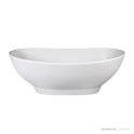 Dado Quartz Melbourne 1645mm Stone Freestanding Bath, Satin White