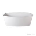 Dado Quartz Ava 1500mm Stone Freestanding Bath, Satin White