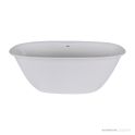 Dado Quartz Brooke 1650mm Stone Freestanding Bath, Satin White