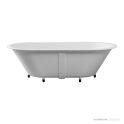 Dado Quartz Conrad 1800mm Stone Freestanding Bath, Satin White