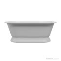 Dado Quartz Liberty 1700mm Bath with Plinth, Satin White