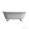 Dado Quartz Liberty 1700mm Bath Ball Feet, Satin White