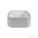 Dado Quartz Charles 404mm Stone Under Counter Basin, Satin White