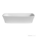 Dado Quartz Carmen 545mm Stone Above Counter Basin, Satin White