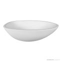Dado Quartz Elaine 570mm Stone Above Counter Basin, Satin White