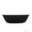 Domus Living Livia 1650mm Narrow Freestanding Bath, Matte Black