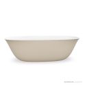 Domus Living Livia 1650mm Narrow Freestanding Bath, Matte Cappuccino