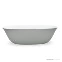 Domus Living Livia 1650mm Narrow Freestanding Bath, Matte Grey