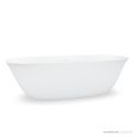 Domus Living Livia 1650mm Narrow Freestanding Bath, Matte White
