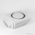 Expella Shadowline Diffuser Round with Plenum Box, White ABS