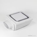 Expella Shadowline Diffuser Squircle with Plenum Box, White ABS