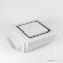 Expella Shadowline Diffuser Square with Plenum Box, White ABS
