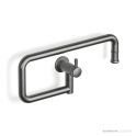 Faucet Strommen Cascade Pot Filler Wall, Brushed Graphite
