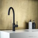 Faucet Strommen Pegasi M Sink Mixer Curve 220, Matte Black
