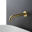 Faucet Strommen Pegasi M Wall Basin Spout 200, Brushed Liberty Gold