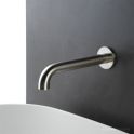 Faucet Strommen Pegasi M Wall Basin Spout 200, Brushed New Nickel