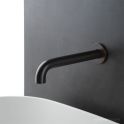 Faucet Strommen Pegasi M Wall Basin Spout 200, Antique Brass Medium