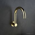 Faucet Strommen Pegasi M Wall Spa Spout 200 Swivel, Polished Liberty Gold