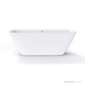 Faucet Strommen Silkstone Elbe 1740mm Freestanding Bath, Satin White